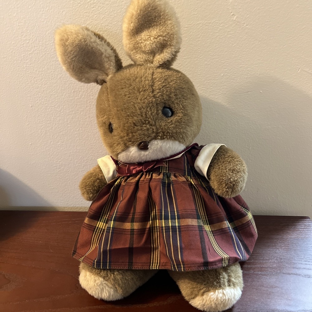 Sun Arrow Rabbit Plush 19" Easter's Showa Retro Vintage Toy Rare Made in Japan